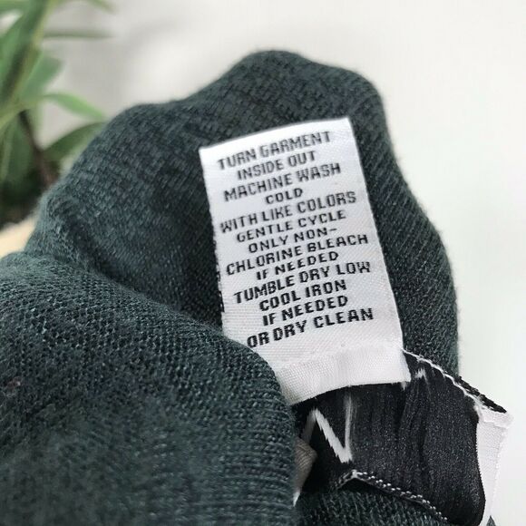 M Magaschoni Dolman Sleeve Thin Knit Sweater Top Green Bateau Pullover Size L - Picture 9 of 9